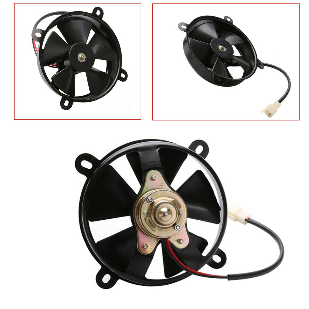 Universal Motorcycle ATV Oil Cooler Water Cooler Radiator Electric Cooling Fan