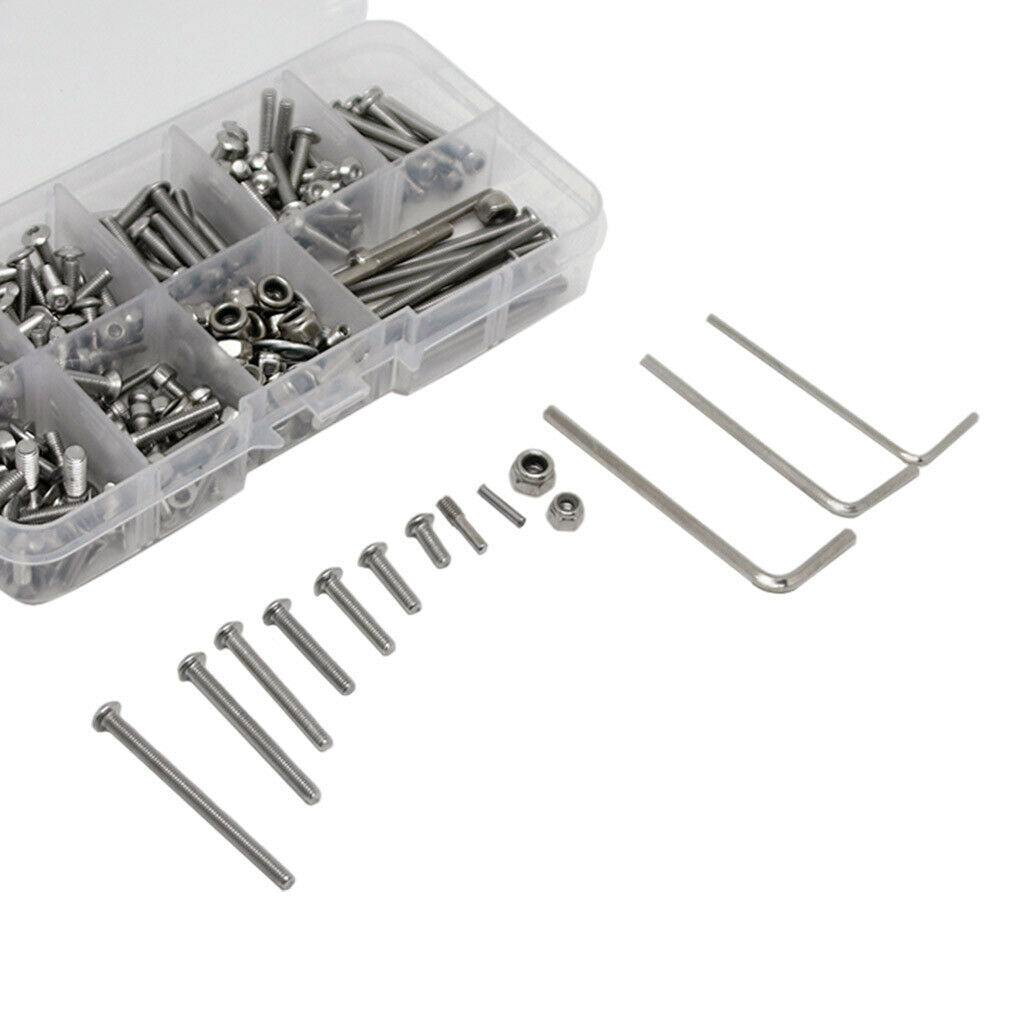 Multi-size Screw box Stainless Steel Screw Kit Set for 1/10 RC Car Parts