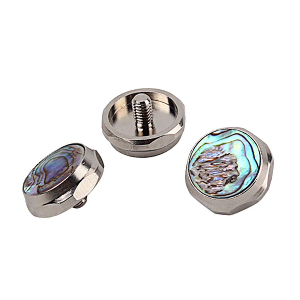 3pcs Trumpet Repairing Part Buttons Musical Instrument Trumpet Abalone