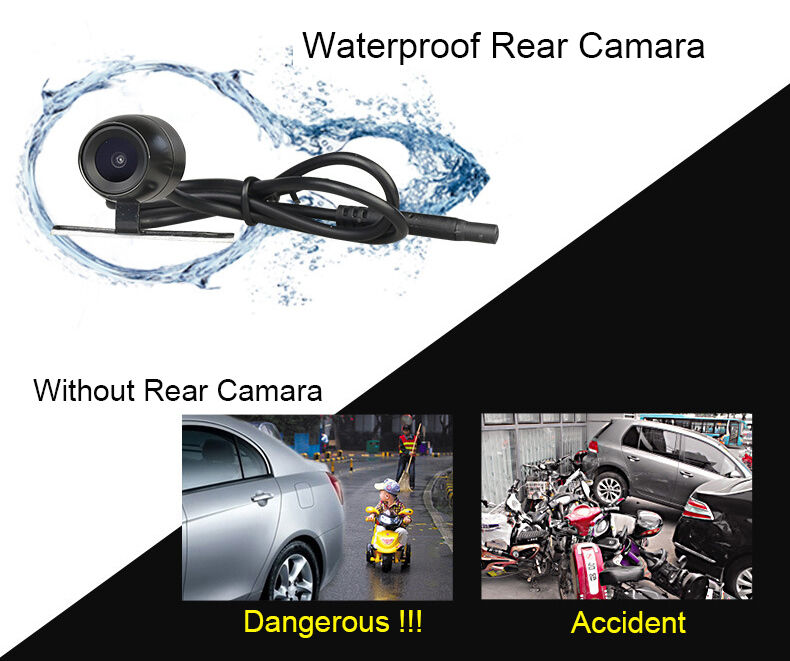 4.3" HD Car DVR Dash Camera Dual Cam Vehicle Front Rear DVR Lens Video Recorder