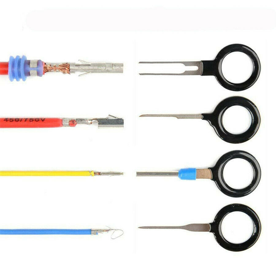 14Pcs Universal Car Wiring Connector Pin Extractor Puller Terminal Removal Tools