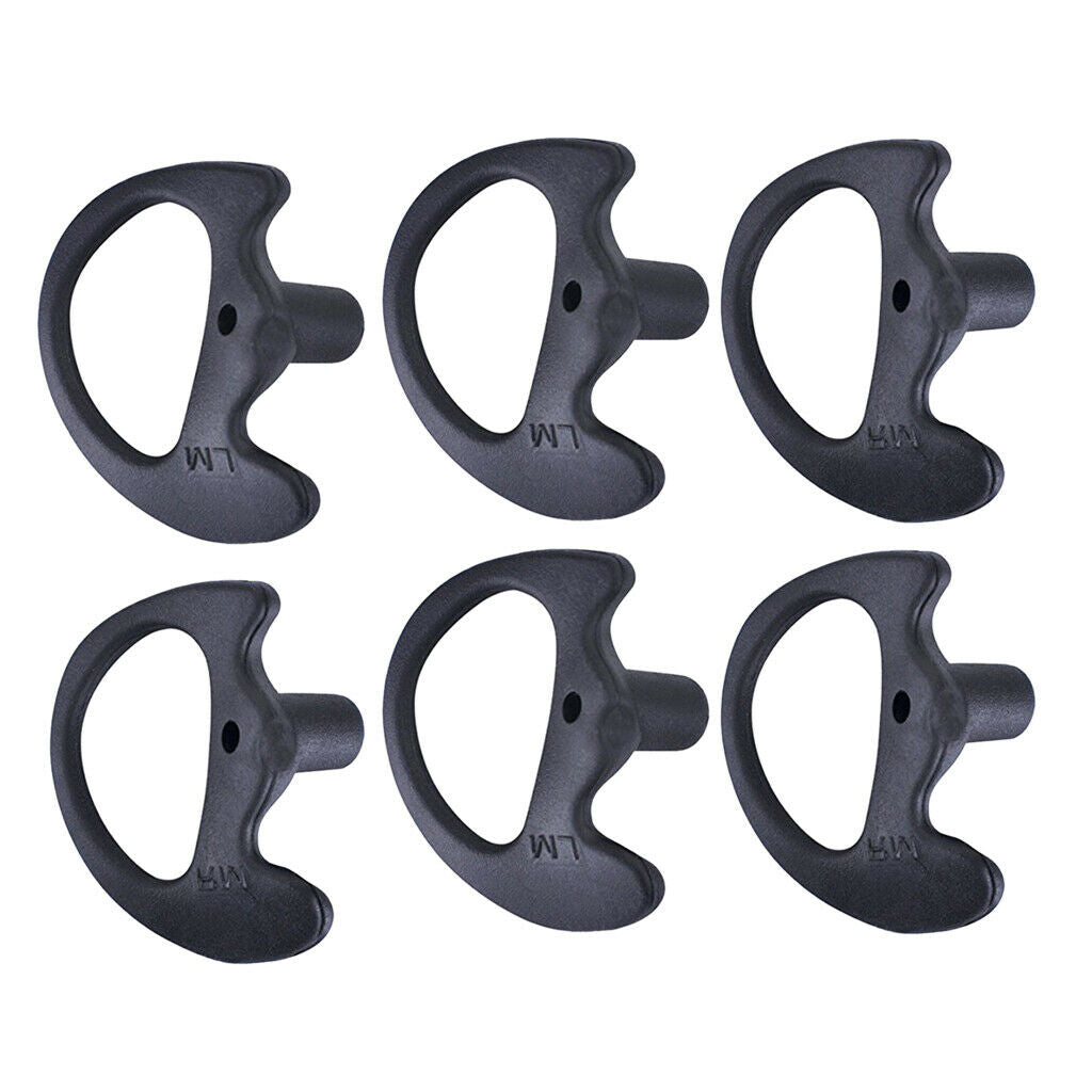 6x Silicone Ear Bud for Covert Acoustic Tube Earpiece For Two-way Radio