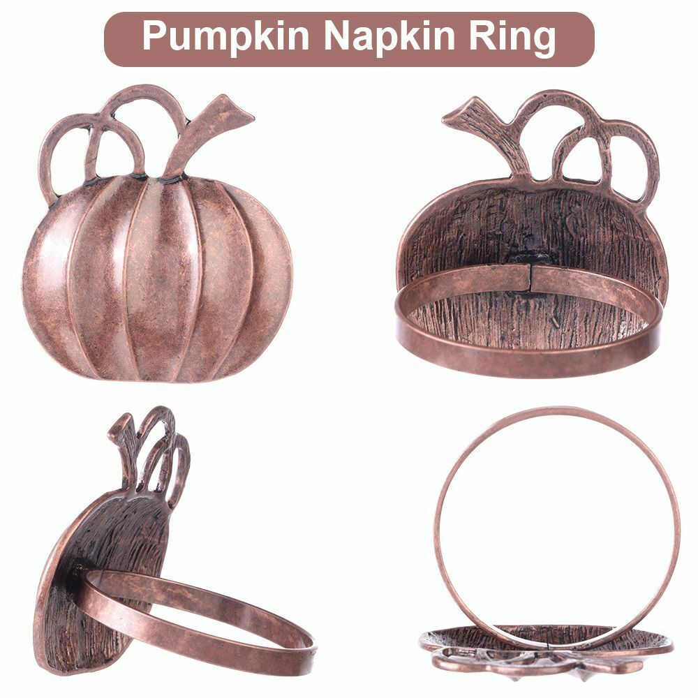 Bronze Weddings Napkin Holders Dinner Tables Rings Pumpkin Napkin Ring Fall