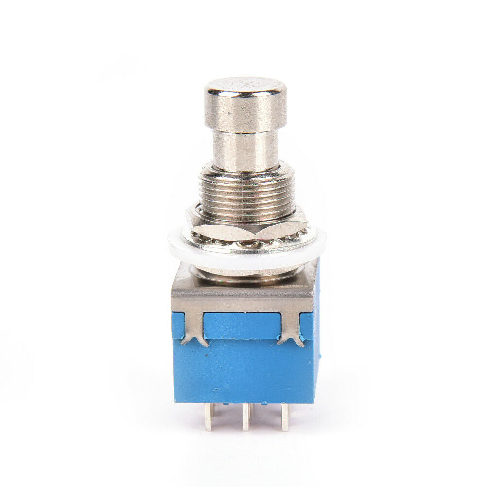1pc 9-pin 3PDT Guitar Effects Pedal Box Stomp Foot Metal Switch True Bypas.l8