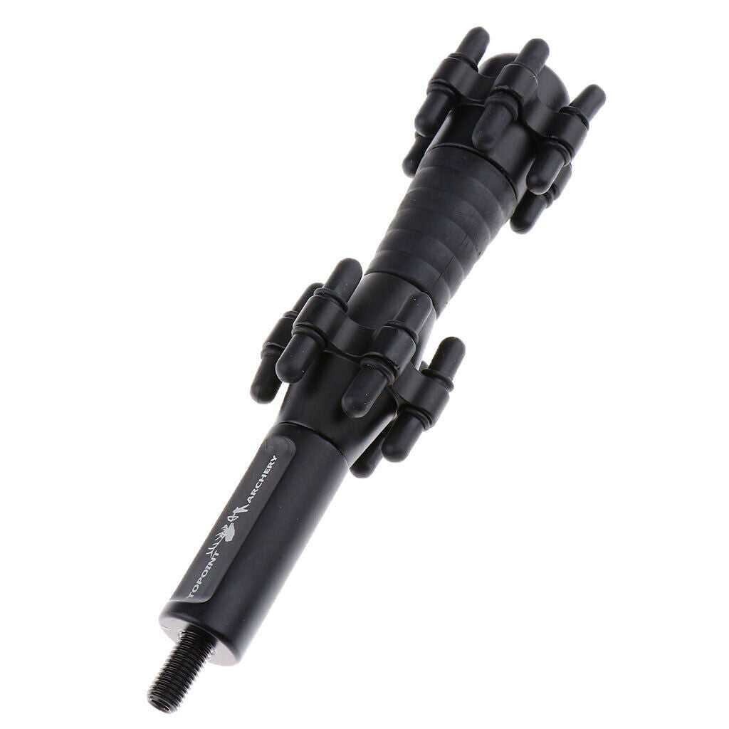 Compound Bow Stabilizer Shock Absorber Archery Vibration Damper Black