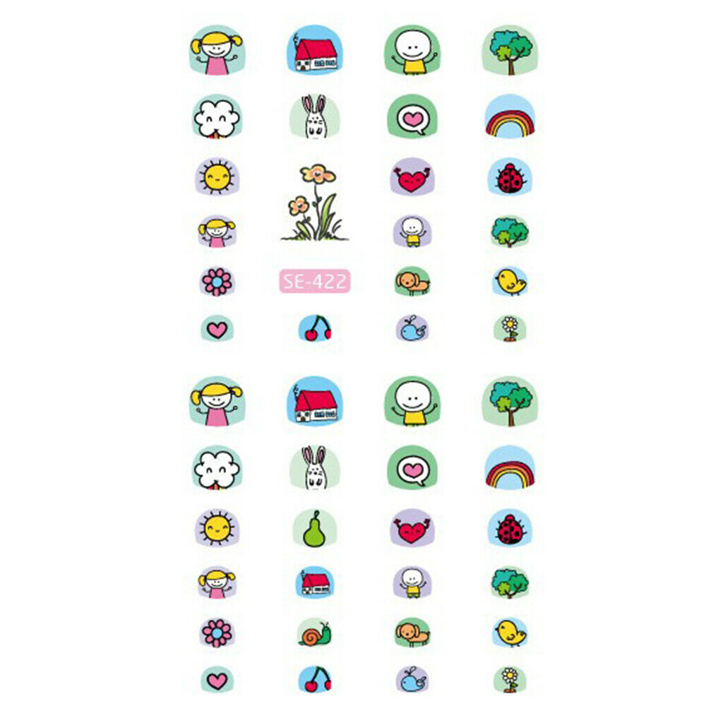 10x Moon Nail Art Stickers Boys Girls Adults Tips Decals for Phone Clothes