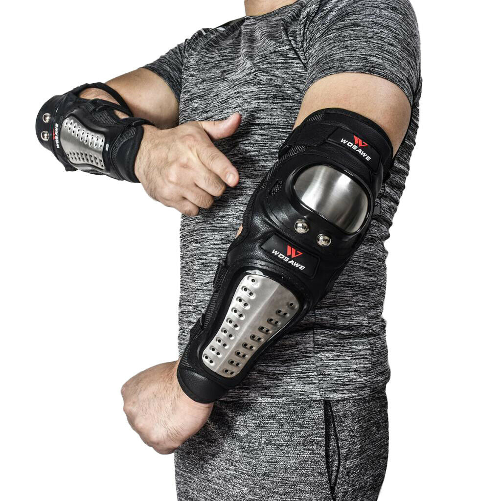 Black Motorcycle Elbow Protector Motocross Protective Gear Body Guard
