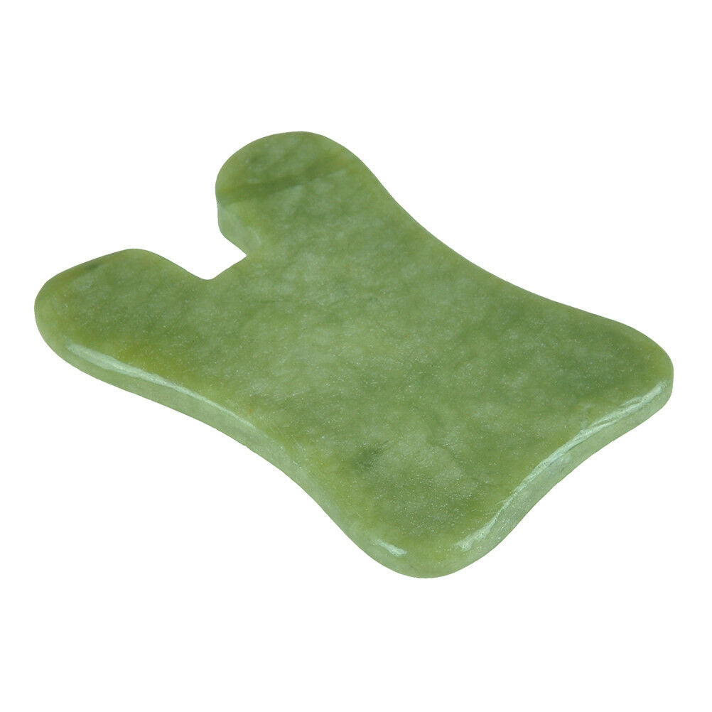Gua Sha facial massage chinese medicine natural jade board scraping tool B Xz