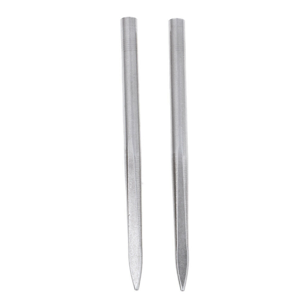 4pcs Flat Head Steel Needle   Fid Tool Lacing Stitching Needles 5mm