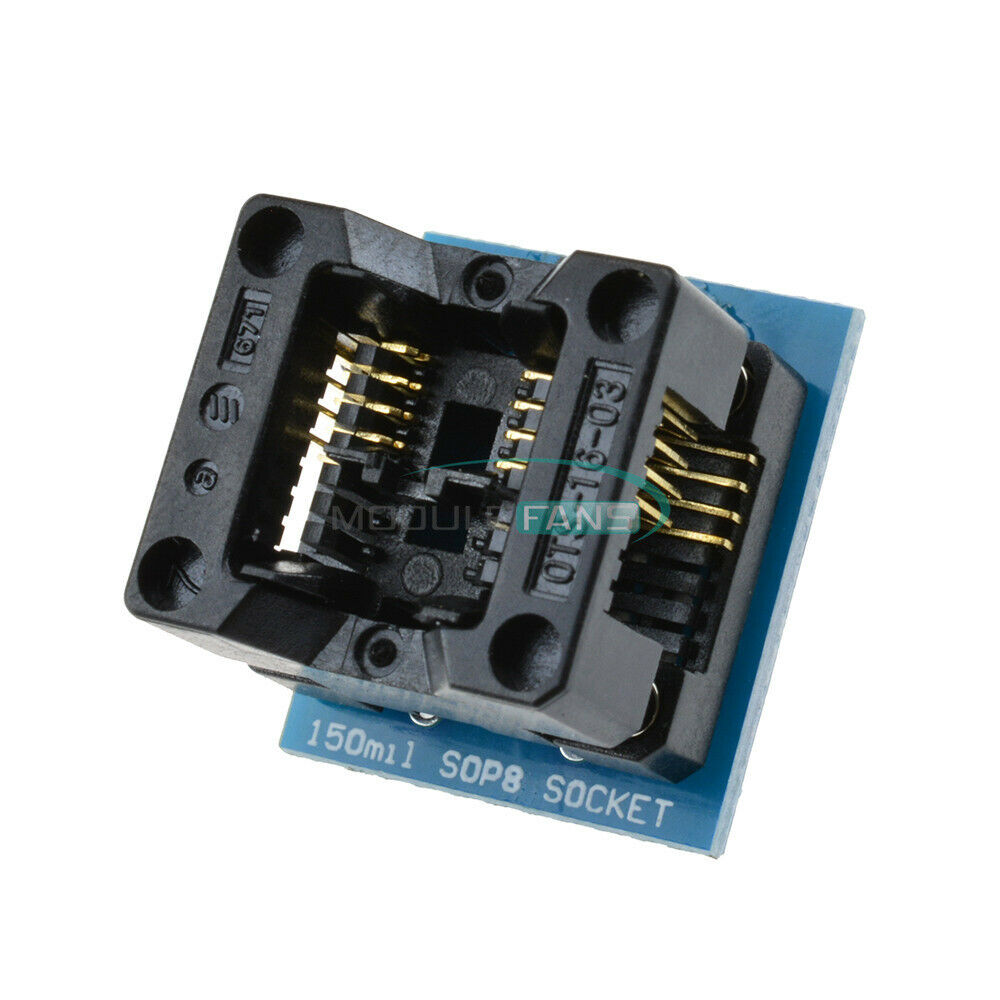 5PCS 150mil SOIC8 SOP8 to DIP8 EZ Programmer Adapter Socket Converter Module