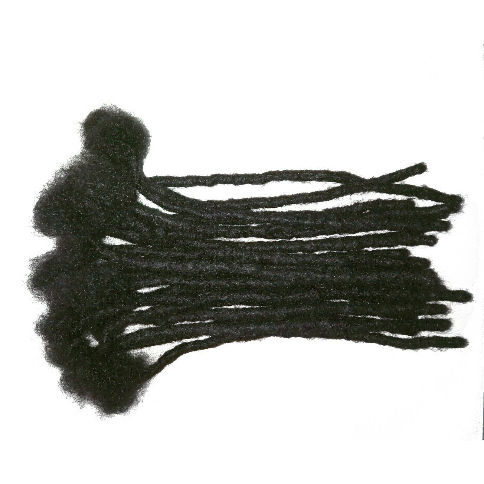 10pcs 12" Human Hair Dreadlocks for Men Handmade Crochet Braiding Hair Extension