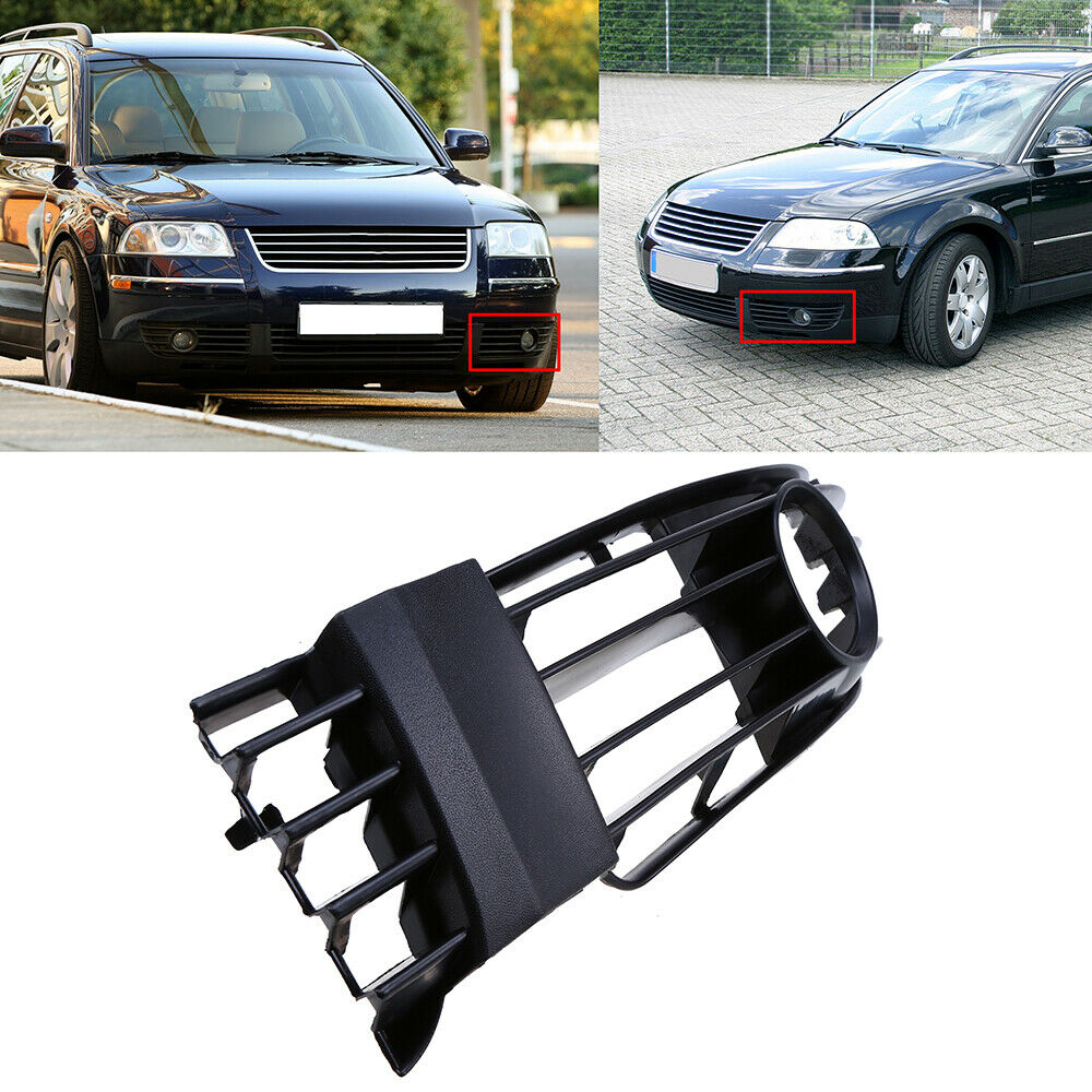Left Front Lower Bumper Fog Light Grille Cover Fit For VW Passat B5.5 2001-2005
