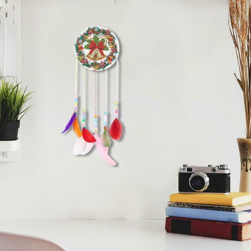 DIY 5D Diamond Painting Kits for Adults Beginner Christmas Bell Wind Chime Craft