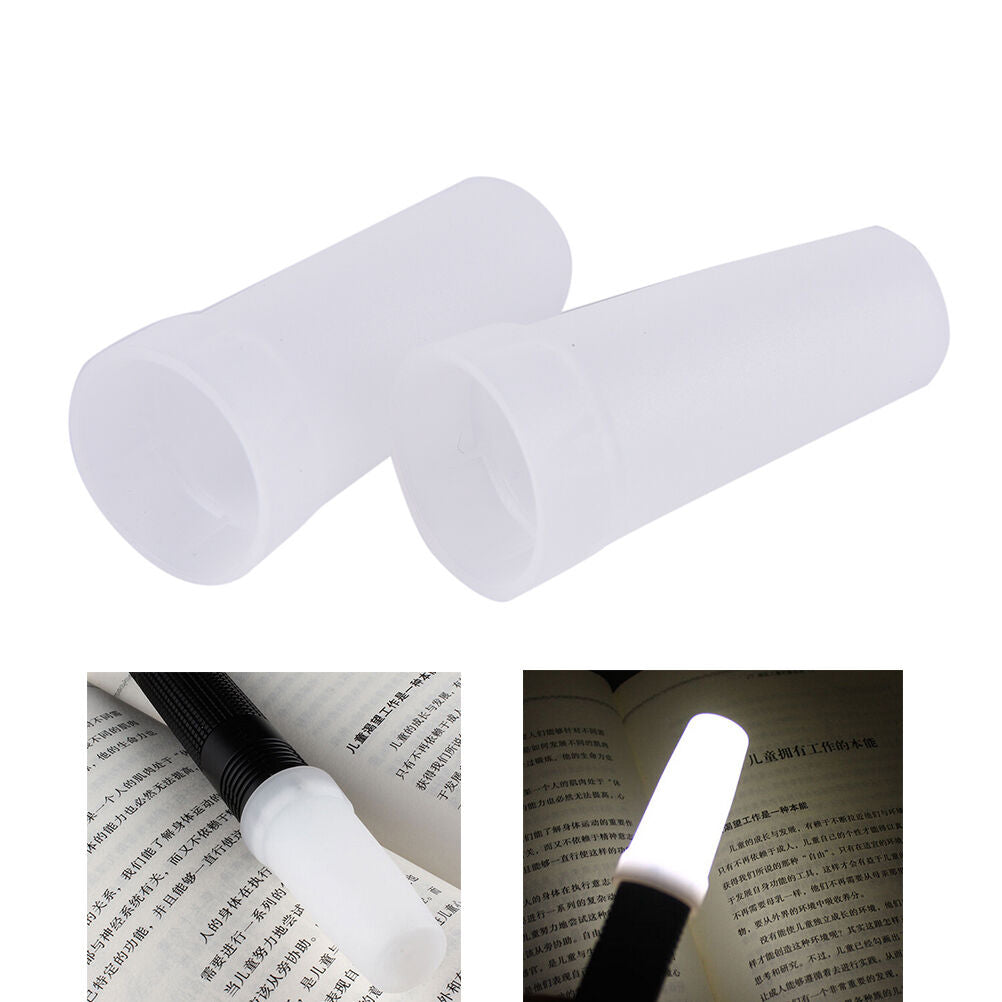 2X Max inner diameter 24.5mm flashlight diffuser for Convoy S2 S3 S4 S5 S6F SJ