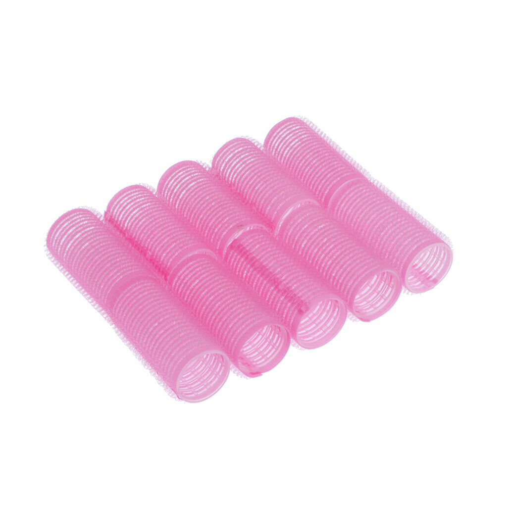 20x 28mm Pink + 40mm Blue Self Grip Hair Rollers Salon Curling Set for Women