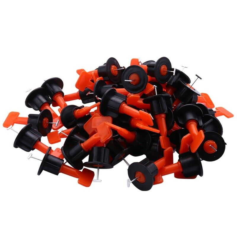 50Pcs Tile Leveling System Kit 1.6mm Space Reuse Wall Floor Clip Leveler CeramG3