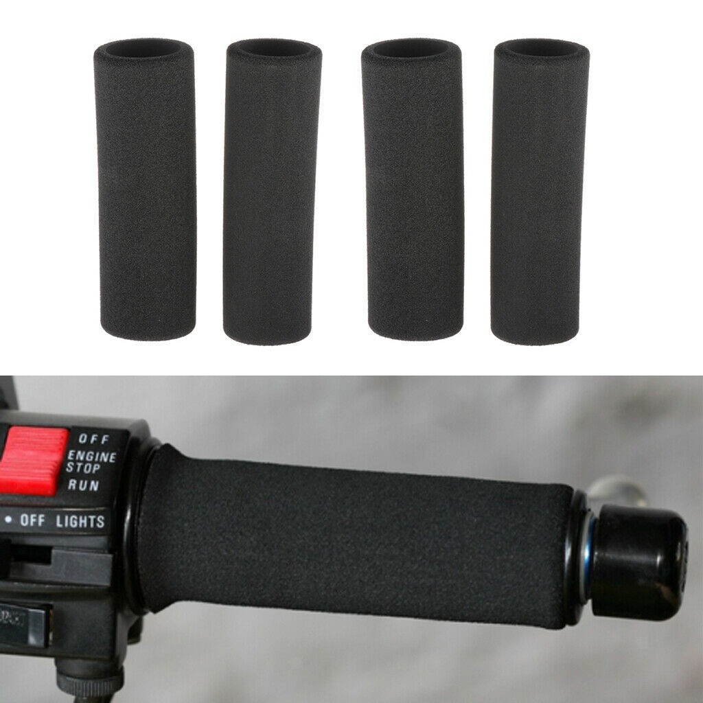 4pcs Motorcycle Handlebar Soft Slip-on Foam Grip Covers For BMW R1200GS