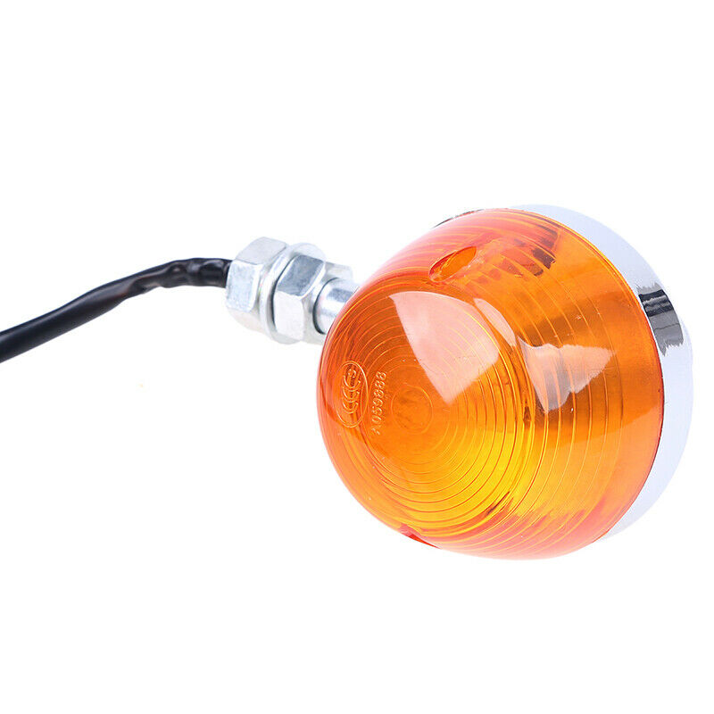 Amber Motorcycle Dirt Bike Rear Turn Signal Lights 12mm Universal For Yamaha ATV