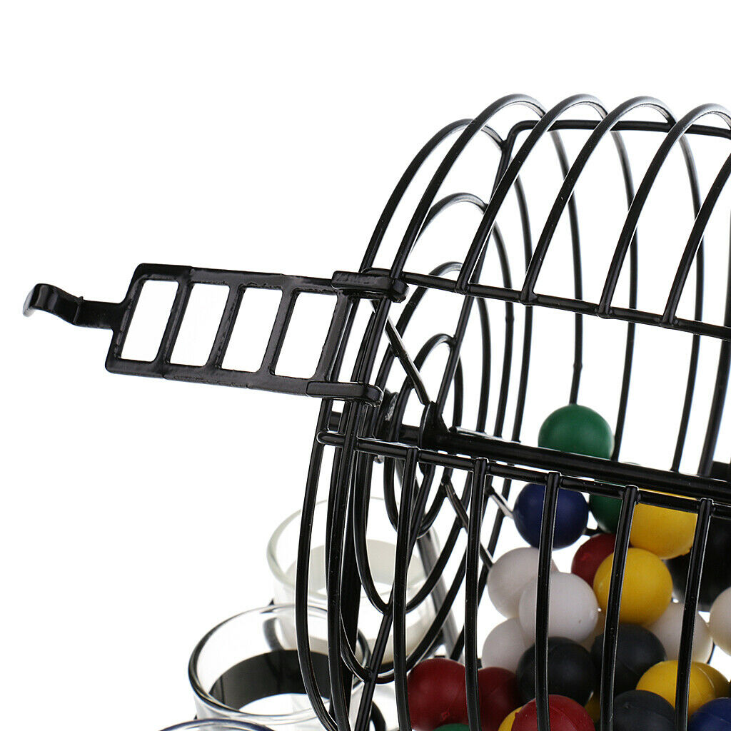 Bingo Machine Lottery Game, Mini Bingo Game Complete with Ball, Bar Mini Lottery
