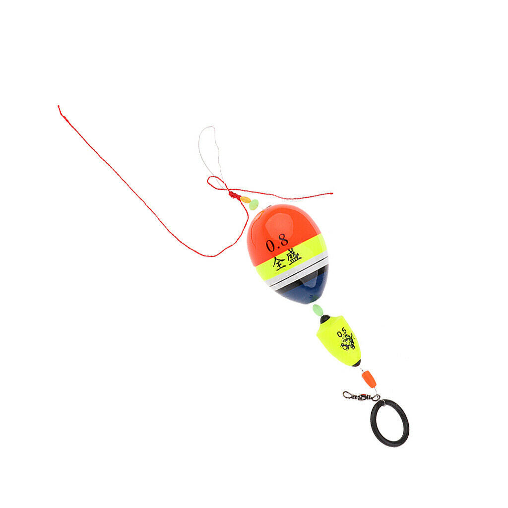 Sea Pole Ocean Rock Fishing Floats Plastic Sliding Floating Buoy Kit 0.8#