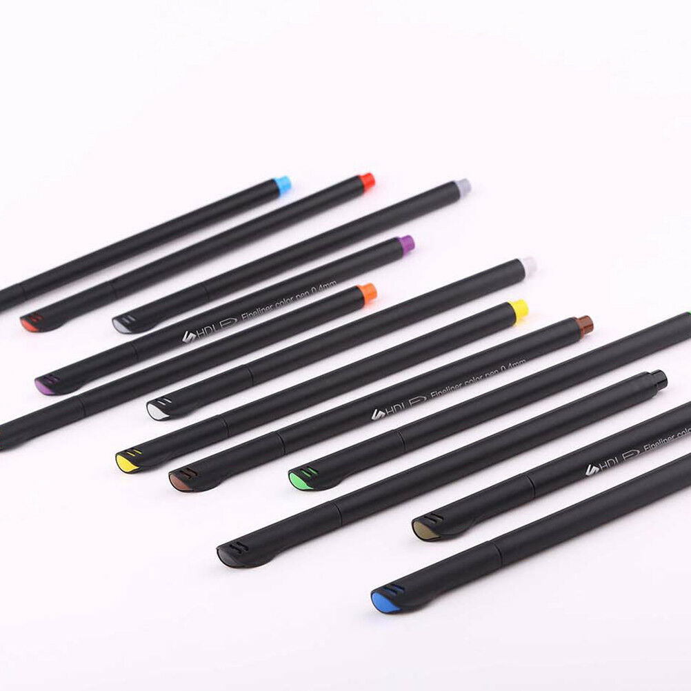 12pcs color pen set fine line drawing pen porous fine point markers K2 aLSJCA
