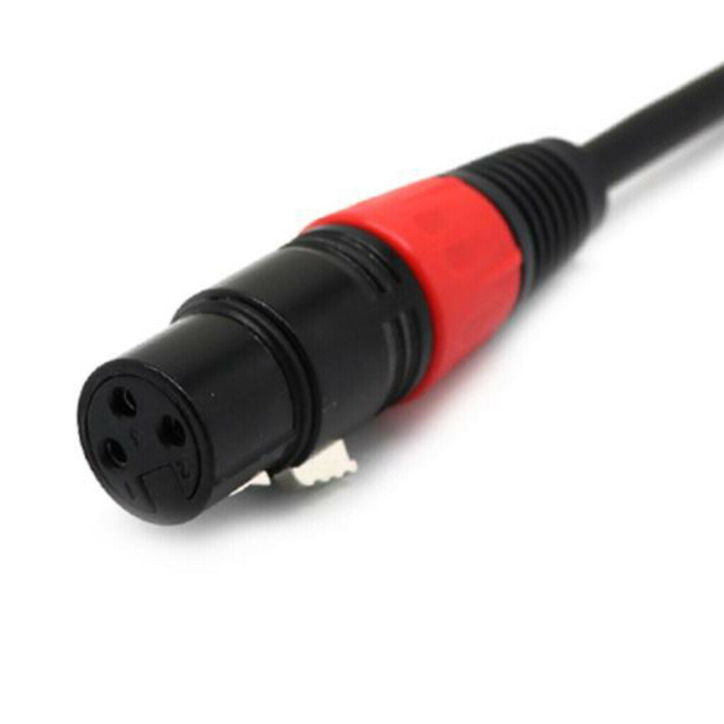 3.5mm Stereo Female to XLR Female Microphone Amplifier Adapter Cable 0.2m