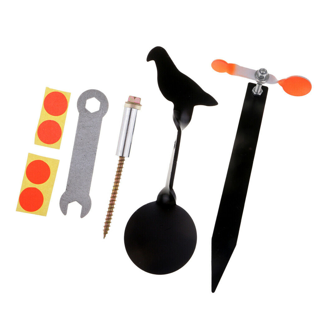 2Pcs Stainless Steel Spinners Shooting Target Rotate Target Plinking Target