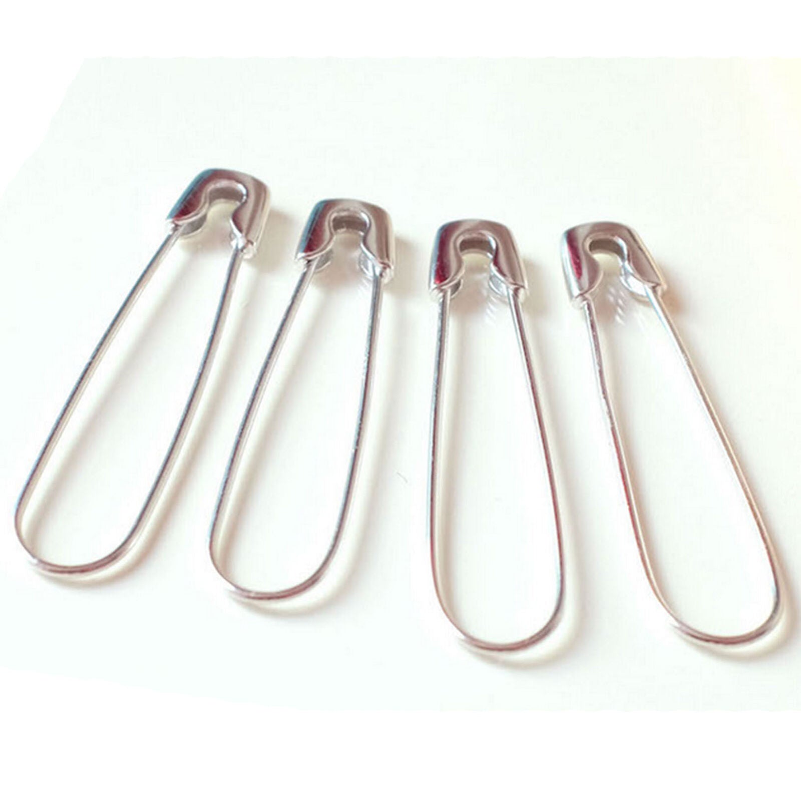 Stainless Steel Safety Pin Earrings Ear Studs Dangle Punk Gothic Piercing Charm