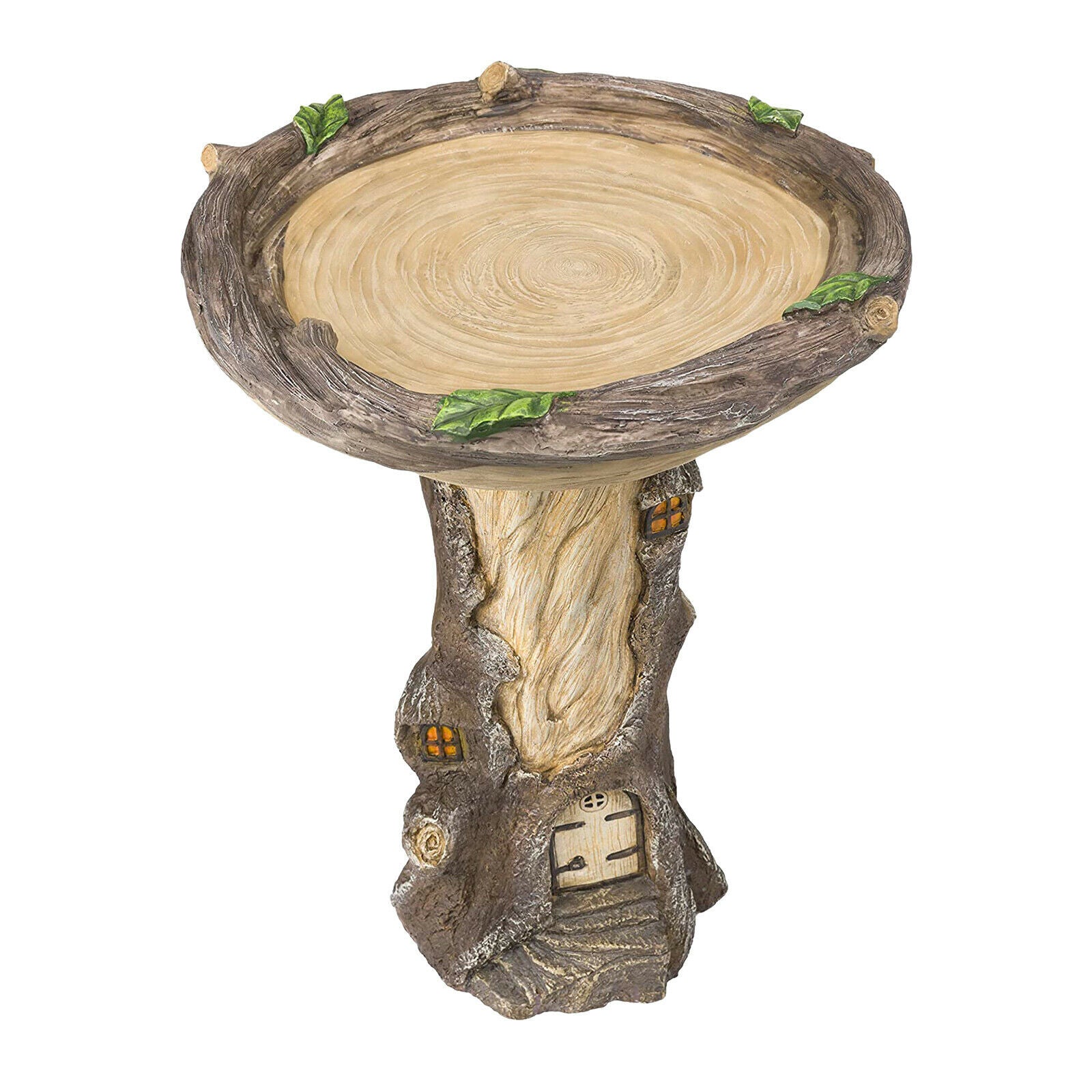 Tree Wild Bird Bath Feeder Bowl Garden Household Decor Statue For Balcony