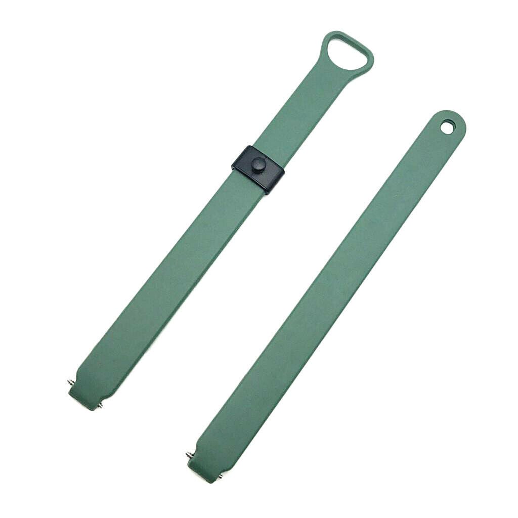 2Pack Replacement Soft TPE Wristband Strap Belt For Misfit Ray Black+Green