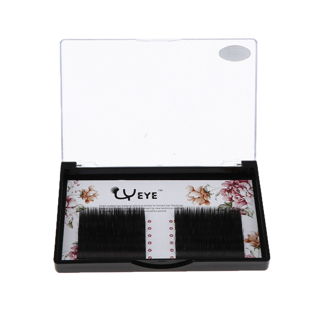 5Pcs Black Soft False Eyelashes for Eyelash Extensions 0.20mm C Curl