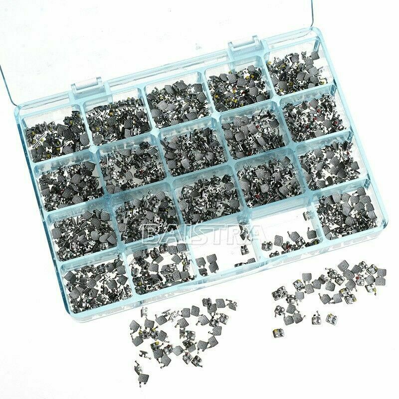 Dental Orthodontic MIM Monoblock Metal Brackets Mini Roth.022 3-4-5 Hooks AZDENT