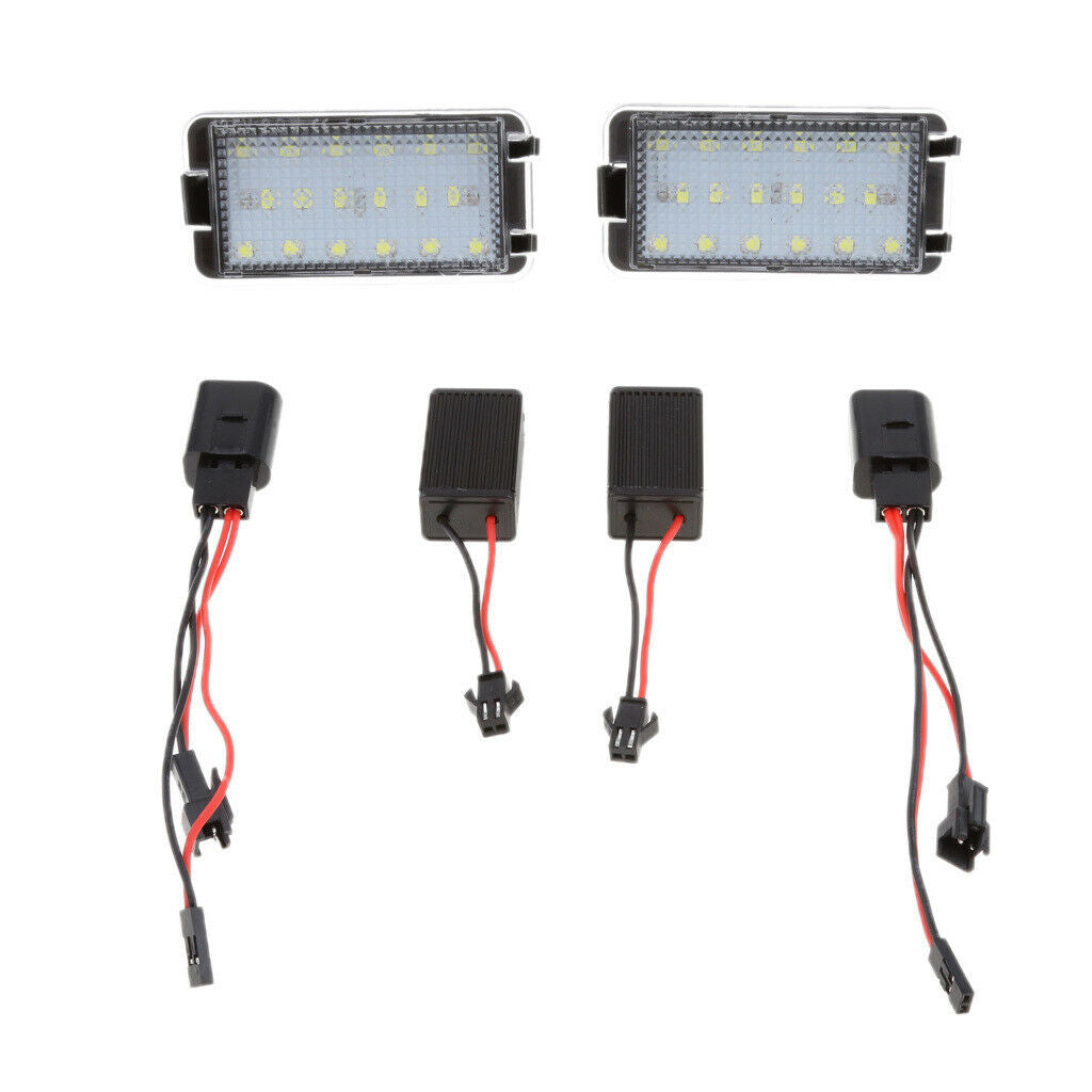 2x White 18LED License Number Plate Light for SEAT Ibiza Cordoba Leon Toledo