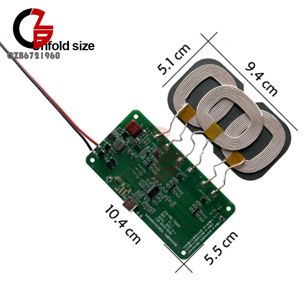 12V 5V 2A Qi Wireless Quick Charger 5/10/15/18/20W Charging Transmitter Module
