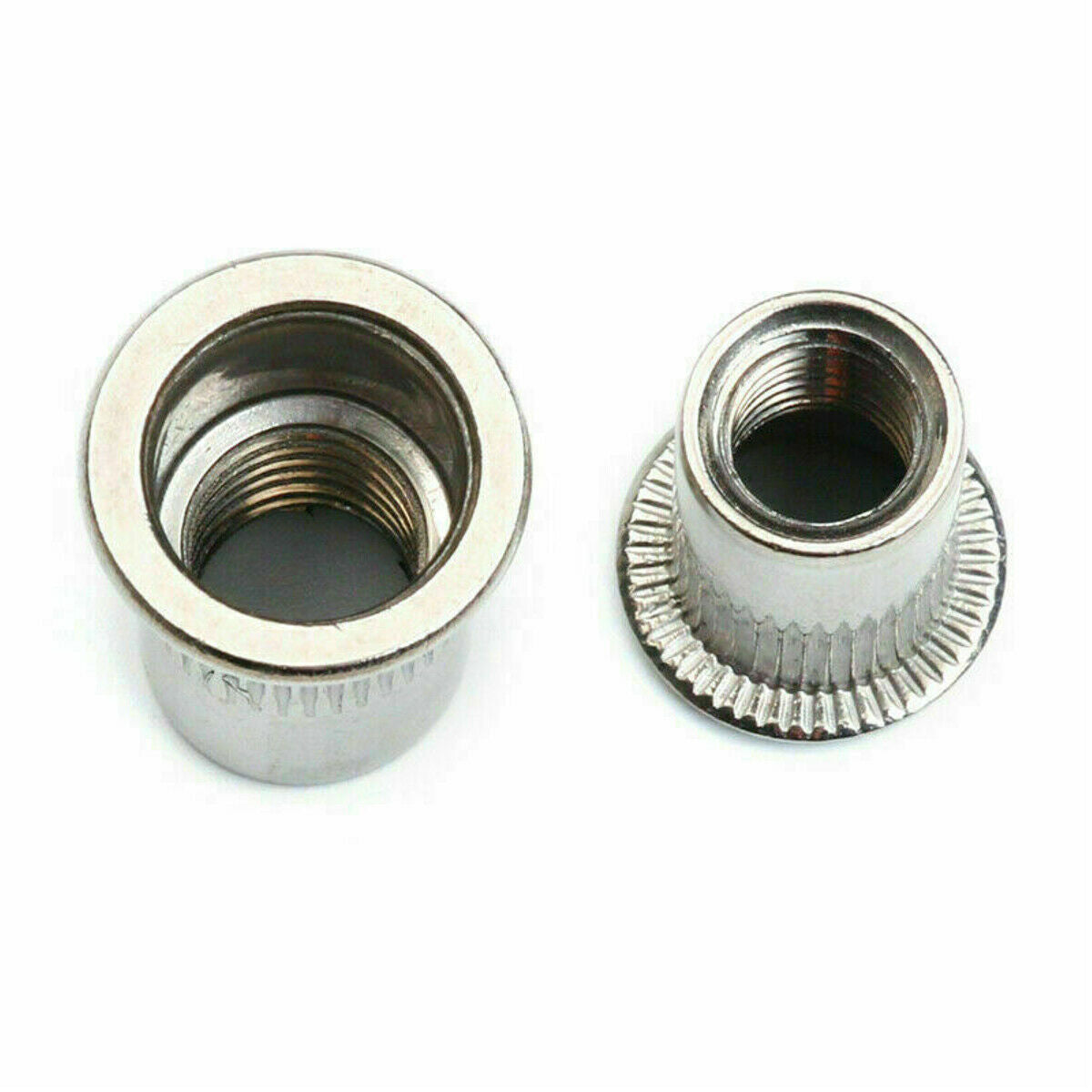 150Pcs Flat Head Vertical Grain Aluminum Rivet Nuts Cylindrical Hollow Rivet Nut