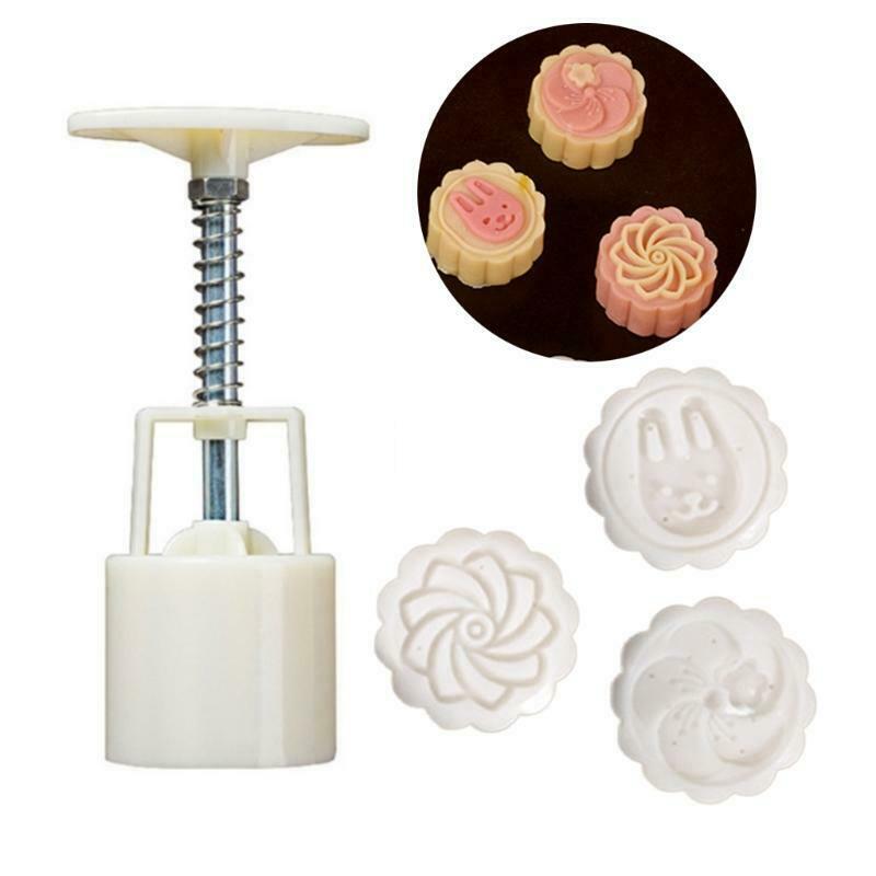 50g Moon Cake Mould Mid Autumn Festival Bath Bombs Food-Grade Plastic