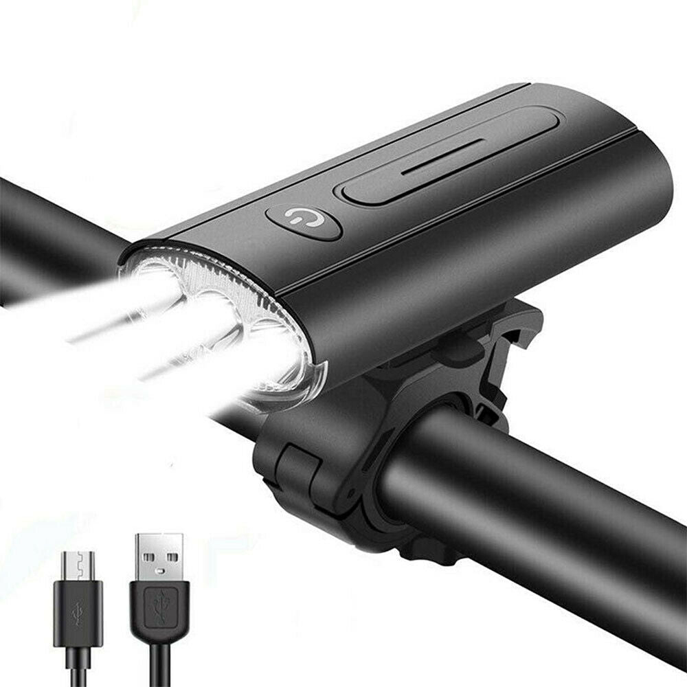 Bright LED 750 Lumens USB Rechargeable Bike Bicycle MTB Headlight Front Light