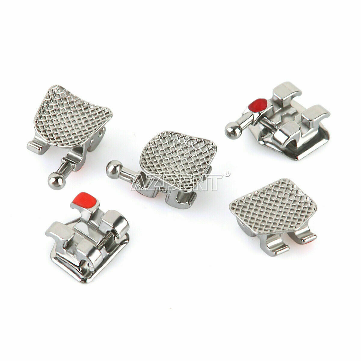 20packs Dental Brackets Braces Orthodontic Mini MBT Slot.018 Hooks 4-5 AZDENT US