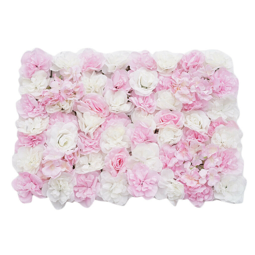 Artificial Flower Wall Panel Wedding Home Garden Venue Wall Hanging Backdrop