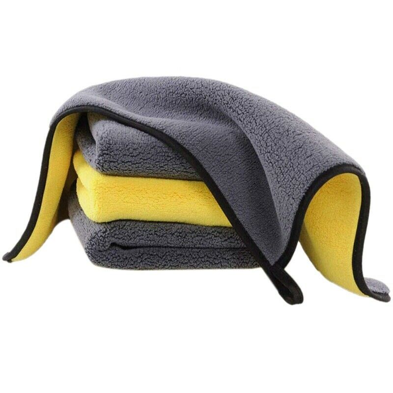 4 Pack Premium Ultra Thick Plush Microfiber Towel, Professional Double Layer SX7