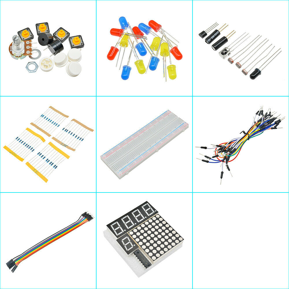 Update UNO R3 Starter Kit for Arduino LCD 1602 Servo Motor Breadboard RGB MF
