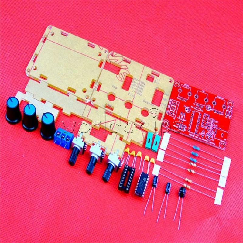 XR2206 Function Signal Generator DIY Kit Sine/Triangle/Square Wave DC9-12V +Case