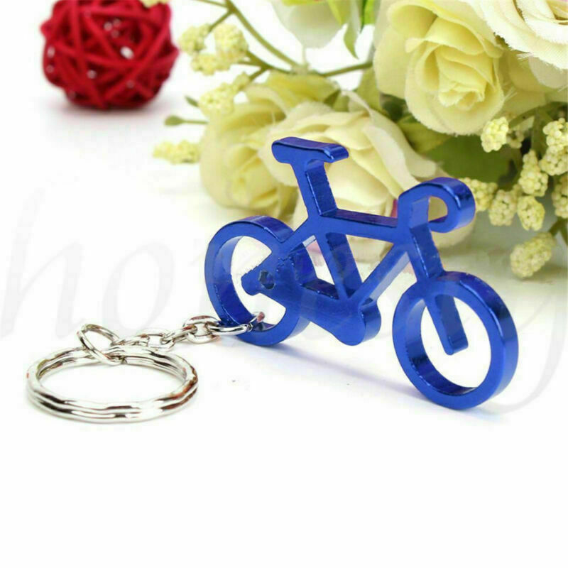 30PCS Colorful Alloy Metal Bike Bicycle Cycling Key Chain Ring Keyring Keychain