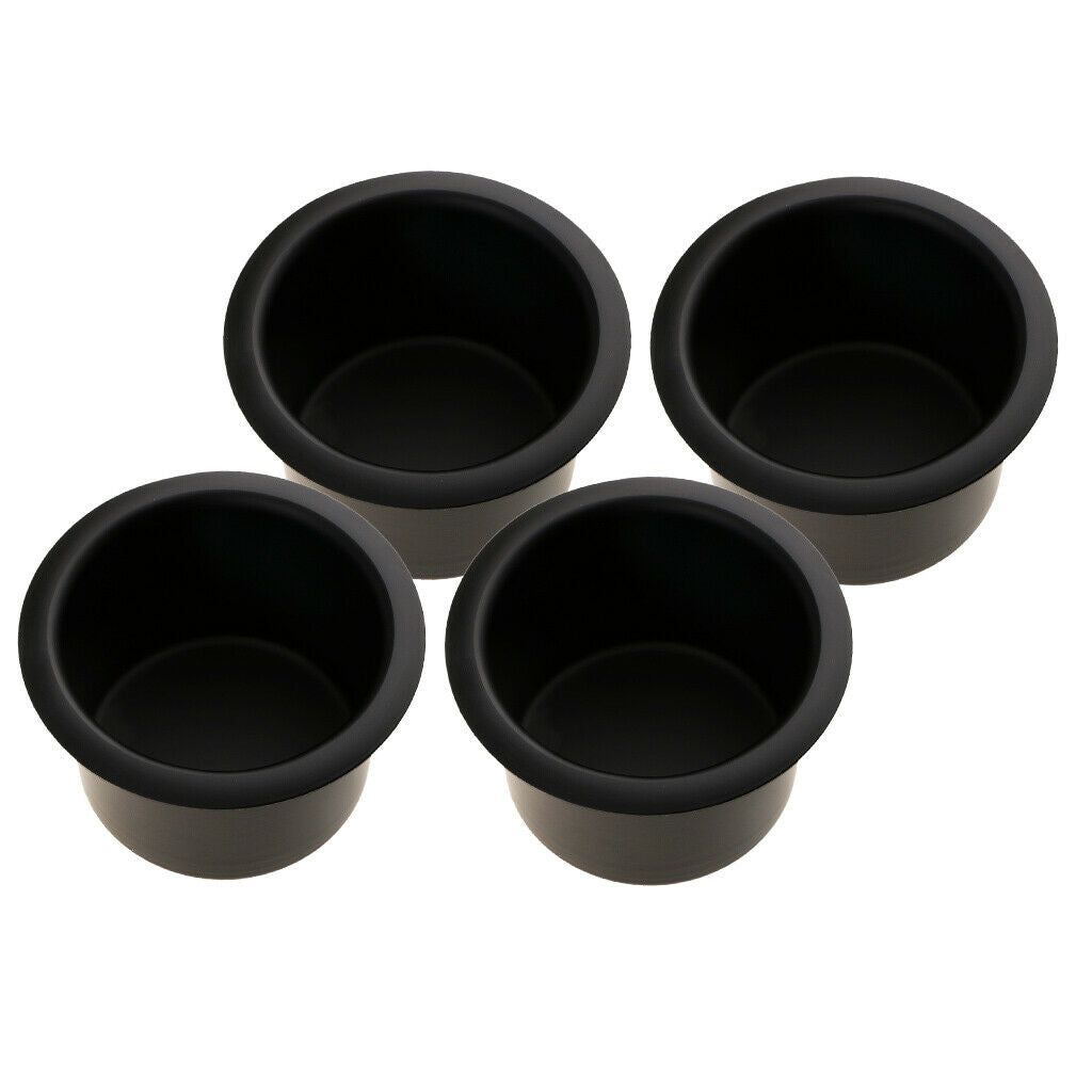 4 Pcs  Boat Aluminum Alloy Cup Drink Insert Holder Boat Marine Pontoon Universal