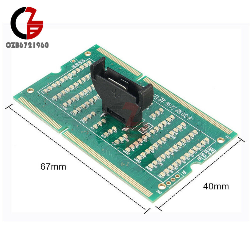 DDR3 RAM Memory Slot Tester Card Laptop Analyzer Board w/ LED For Motherboard