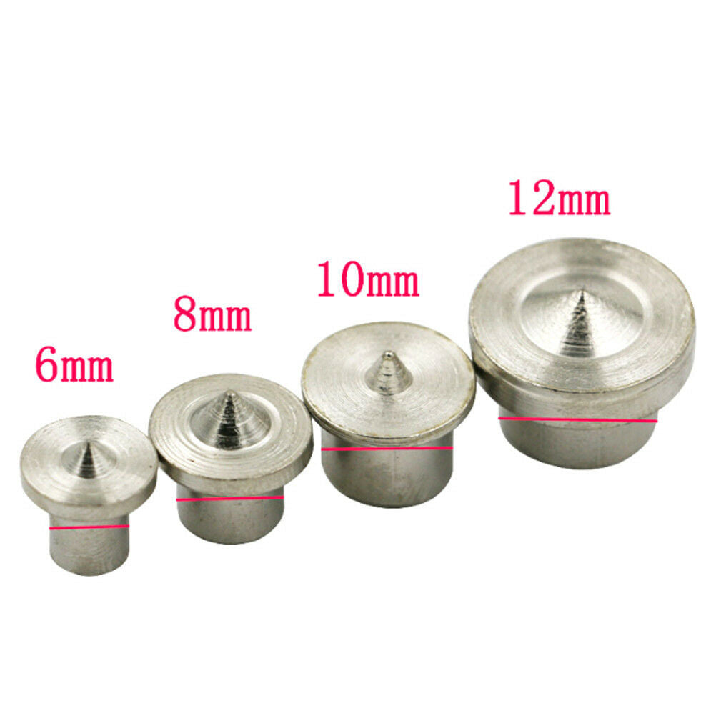 4pcs 6/8/10/12mm Tenon Dowel Center Point Pin Set Locator Drill for Drill H TDD