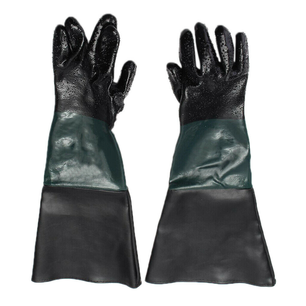 Heavy Duty Sandblasting Gloves 7x24"  Sand Blast Blaster Blasting