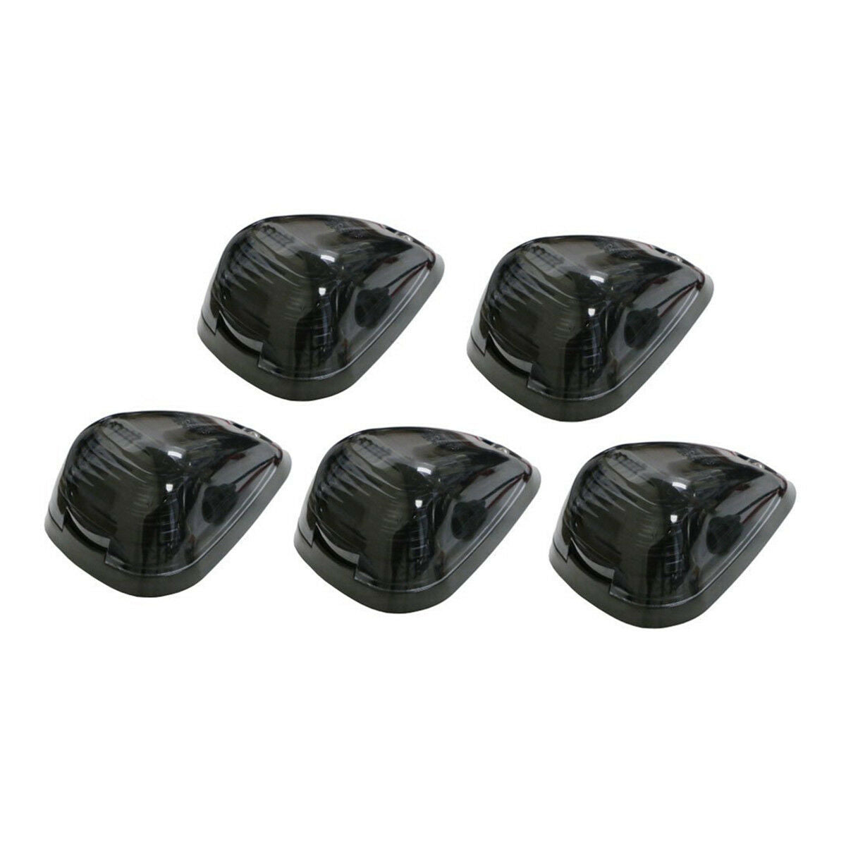 5x Smoked Lens/Super White T10 LED Cab Top Roof Running Clearance Marker Lights