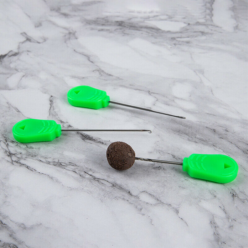 3PCS Carp Fishing Tools Rigging Baiting Needles Crochet Hook Stringer Nee.l8