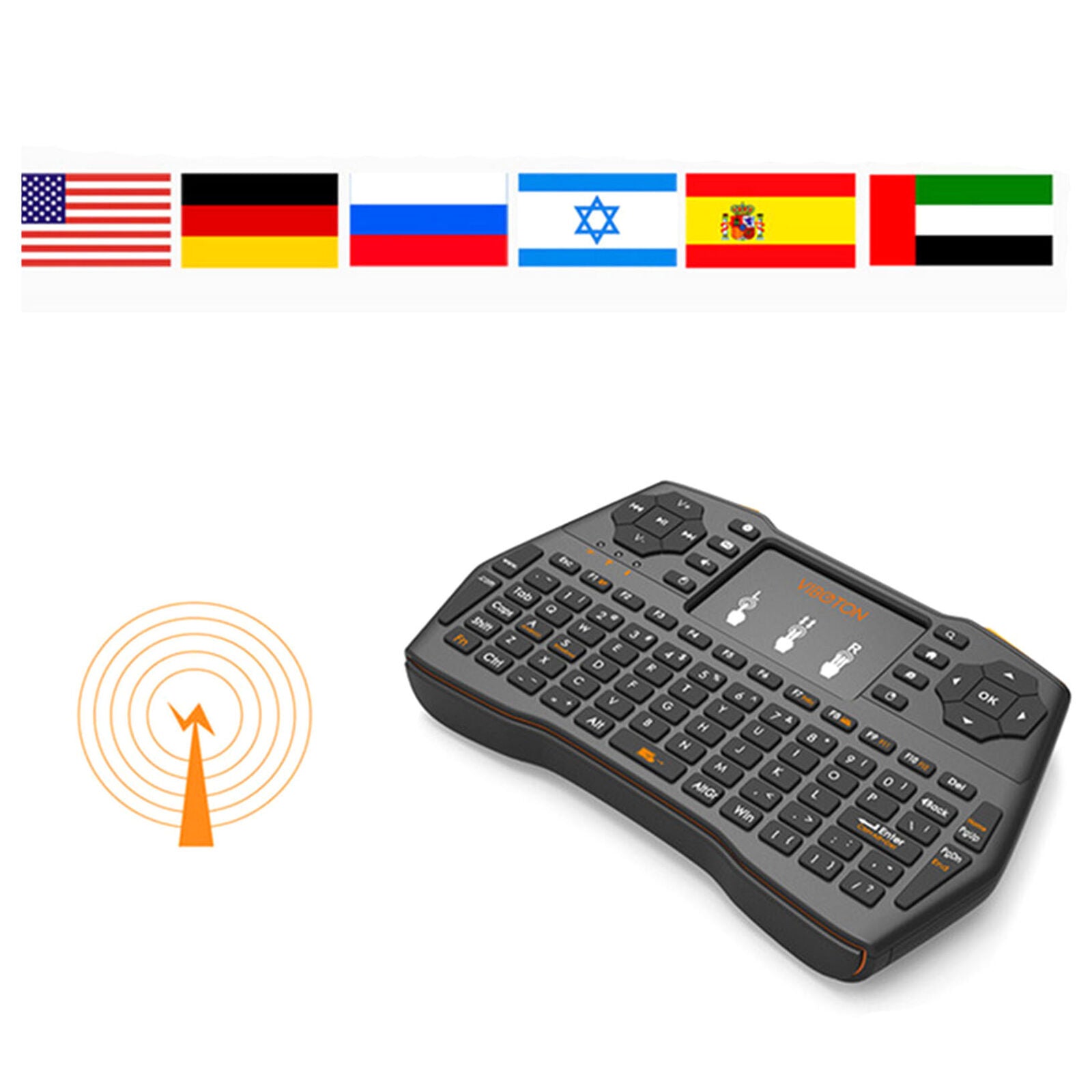 2.4G Mini Wireless Touchpad Keyboard Air Mouse For PC Pad Android Smart TV Box
